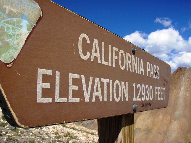 California Pass in Colorado — one of the higher points in Rich Hamilton and Gary DeBlock's adventurous trip to Mexico along the Continental Divide last month. Photo courtesy of Rich Hamilton