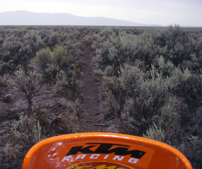 online-Great Divide Trail 2 322 Now that's a lot of sagebrush! "The most prevalent plant in the U.S. has to be the sagebrush," Hamilton said in an interview. "It was everywhere as far as the eye could see." He and DeBlock were very releieved to make it back to the green, green lands of home. Photo courtesy of Rich Hamilton