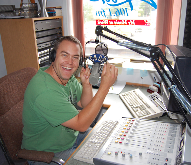 DJ Steve Smith is Revelstoke's local voice on the radio waves with CKCR, which is now broadcasting at 106.1 FM. David F. Rooney photo