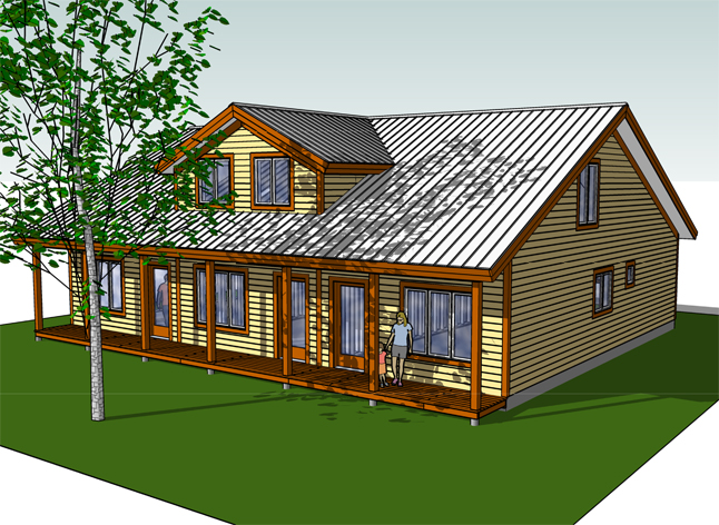 RAD 3UP This is an artist's conception of a triplex that could be built at the Revelstoke Housing Society's Bridge Creek Properties... if and when it gets off the ground. Illustration courtesy of the Revelstoke Housing Society