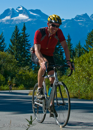 It takes grit to make the long ride up the mountain. Photo courtesy of Michael Welch Photography