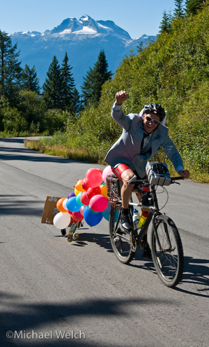 Of course, there's always someone who wants to have a little fun along the way. Photo courtesy of Michael Welch Photography