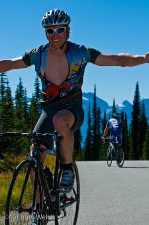 Even under the bright, late summer sun riders cold find a way to cool off. Photo courtesy of Michael Welch Photography