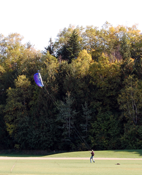 The great weekend weather sent all kinds of people outdoors. Some enjoyed their gardens or gathered fruit. This man was caught on camera — from a distance! —  with a parasail at Centennial Park. David F. Rooney photo
