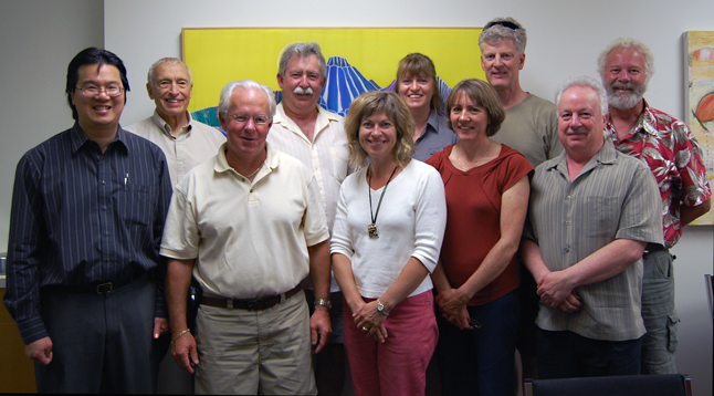 Directors at June 2009 Front row: Chair Steven Hui, John Wilkey, Linda Dickson, Debby Robinson, Darryl Willoughby Back row: Geoff Battersby, Dale Morehouse, Pat McKee, Kevin Lavelle, David Rooney Missing: Steve Bender and Meghann Hutton