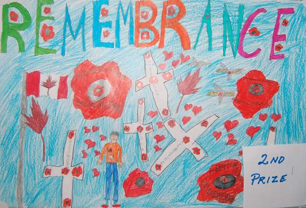 Kobe Brunetti won second prize in the Grade 2/3 colour poster category.