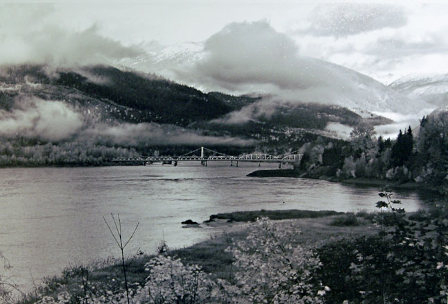 Lauren Dieleman's black and white photo of the city, In Between Fall and Winter, won first prize for 13-to-17-year-olds in the Spirit of Revelstoke category. 