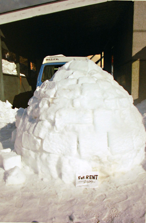 Alexandra Luxmoore's amusing Igloo was the best work by a child under 12 in the Spirit of Revelstoke category.