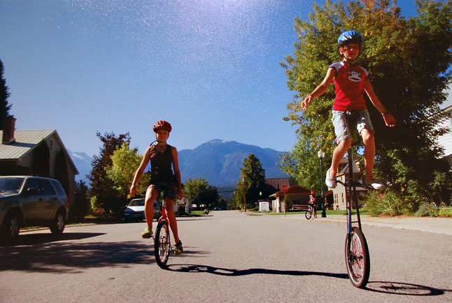 Debbie Koerber's Unicyclists was the best work by an adult in the Alternative Route Category.