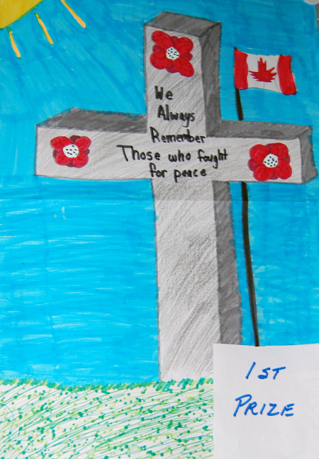 Lily Michaels won first prize in the Grade 4/5 colour poster category. 