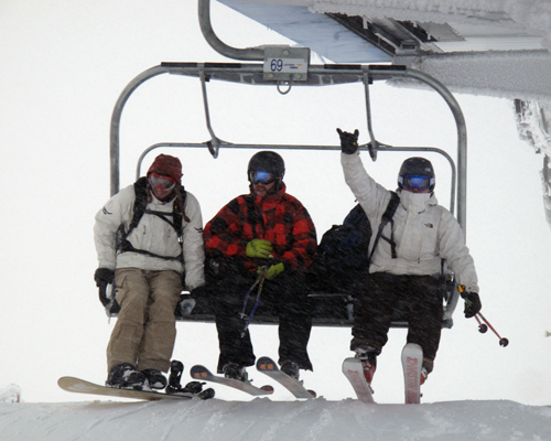 Worth the wait? This skier thinks so. Photo courtesy of Karilyn Kempton/Revelstoke Mountain Resort