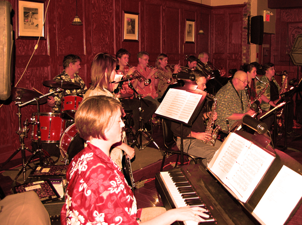 The Last Drop swung to the Big Band sound of the Swing Moneys last Thursday. David F. Rooney photo