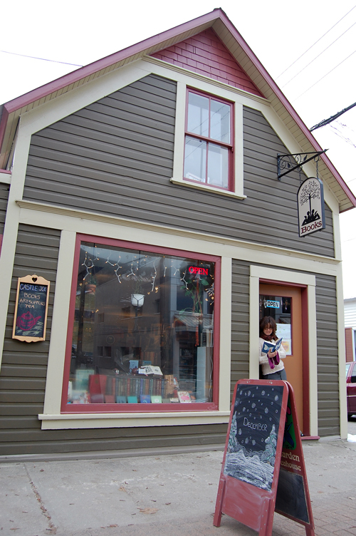 Castle Joe Books at 103 Second Street West was nominated for the Commercial Detail category. New paint, a quaint and lovely hanging sign, spruced up this property nicely. And that's book shop owner Gwen Lips lounging in the doorway, book in hand. David F. Rooney photo