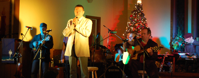 And here's the man the audience was waiting for: Tom Jackson. Through his annual Huron Carol Tour and now the Singing for Supper concert series, this actor and musician has raised more than $10.5 million for food banks across Canada as well as for family service agencies and disaster relief. David F. Rooney photo 