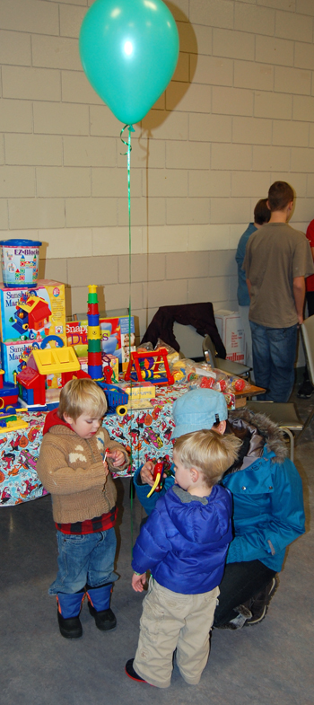 Ah! The toy table. It proved irresistible to a lot of kids.  David F. Rooney photo