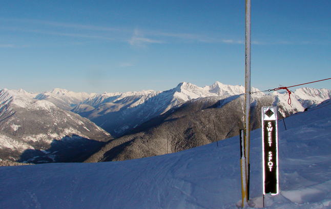 This is the view from Sweet Spot in the North Bowl.  It's a potential venue for Friday. Karen McColl photo