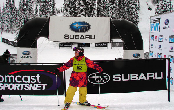 Zoya Lynch at the finish line after her run. Karen McColl photo