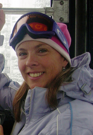 Pauline Hunt, a former BC downhill mountain bike champion, has been diagnosed with ALS. Photo courtesy of Simon Hunt