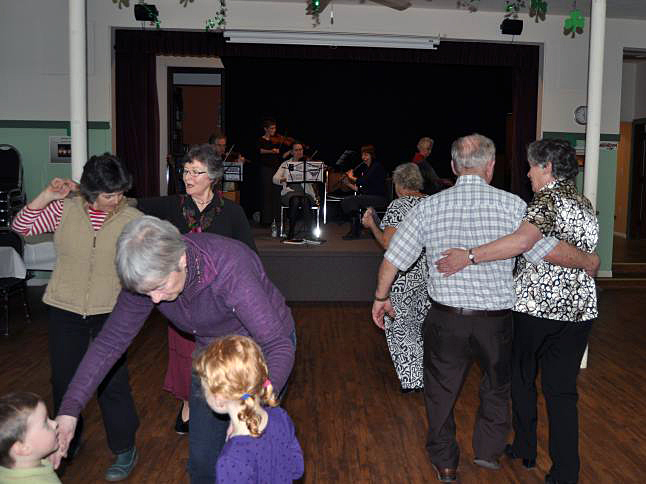 United Church revelers enjoyed  old-fashioned music and dancing Sunday afternoon. John Teed photo
