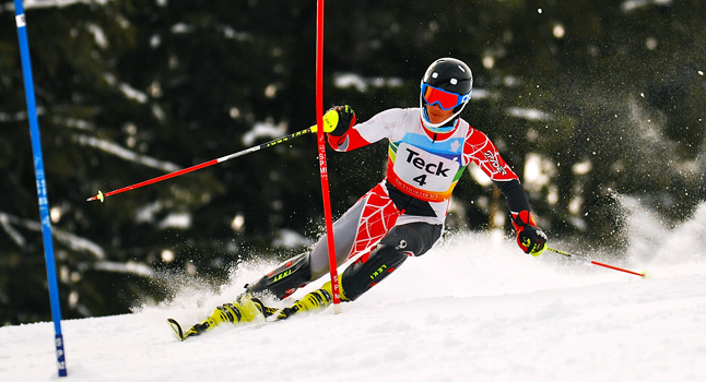 Max Scharf’s performance won him a berth on Team Canada at the upcoming Whistler Cup races. 