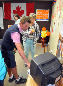 Local New Democrats were pleased that they won Columbia River-Revelstoke campaign, they were subdued and glum that their party will not form the next BC provincial government. David F. Rooney photo