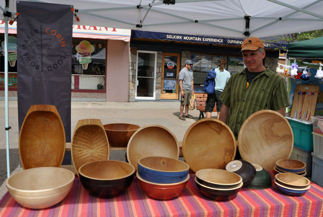 If you were looking for something new to hold your summer salads or fruit, you'd be hard pressed to find anything finer than the glossy wooden bowls produced by Corin Flood. David F. Rooney photo