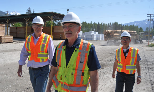 At the end of the tour on Thursday afternoon, Macdonald shadowed by local campaign manager Bill MacFarlane had lots of other things to do convincing people he is the man best-suited for the position of MLA. David F. Rooney photo