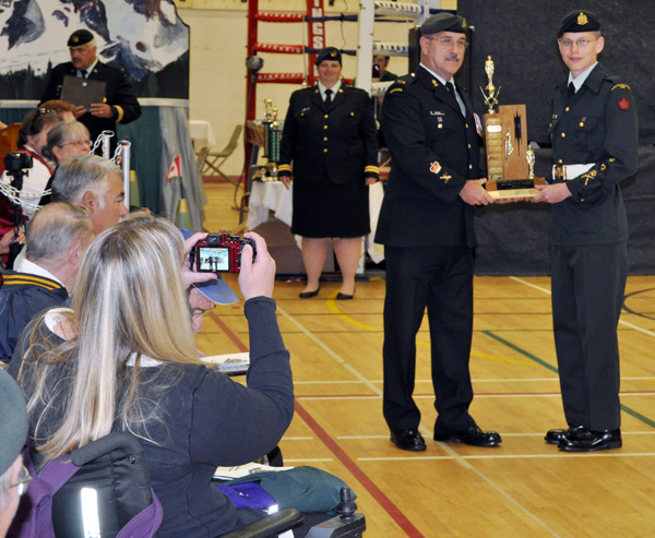 Cadet Darren Galicano received the Best Dressed on Parade A\ward. David F. Rooney photo