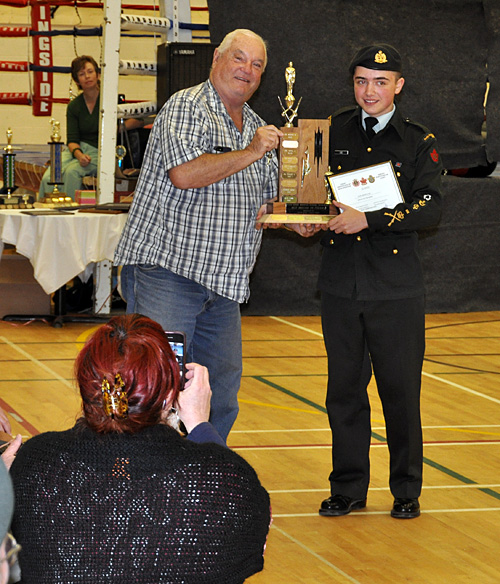 Shaun also won Most Improved NCO Award. David F. Rooney photo