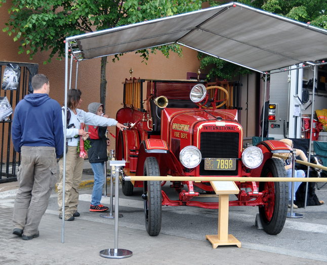 The Fire Rescue Service antique engine attracted lots of attention during the show. David F. Rooney photo