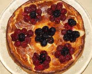 Soccer Berry Pie has an obvious inspiration, but was invented by Thomas MacDonald. Watch the video of Leslie and Tom showing how to make the non-roll crust for this  end of soccer-season dessert.