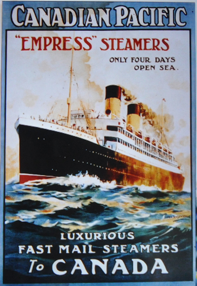 The tragedy of the Empress of Ireland, which was the heavily advertised in posters by CP, is surprisingly unknown in Canada. David F. Rooney photo