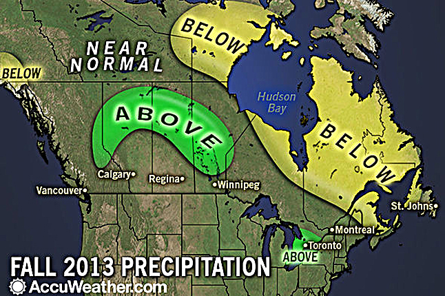 After an unusually hot and dry summer, much of British Columbia can expect more seasonable conditions this fall as the rainy season returns on schedule. AccuWeather graphic