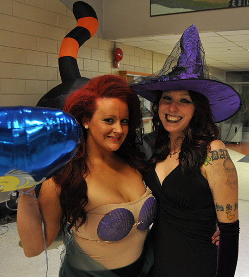 These sisters were ready for a spell0bindingly fun  party. David F. Rooney photo