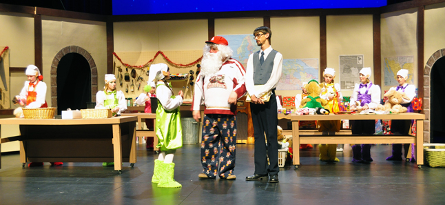The Revelstoke Theatre Company's production of Dear Santa is a heart-warming Norm Foster play that may even bring a tear to the eye of the most hard-bitten Scrooge or Grinch in the audience. Set in Santa's workshop at the North Pole it juggles a number of subplots and tricky relationships that come to a head on Christmas Eve. Will Christmas be ruined? Will it be saved? Will love be thwarted or aided? Those tricky questions will all be answered by the end of this very cute family play. David F. Rooney photo