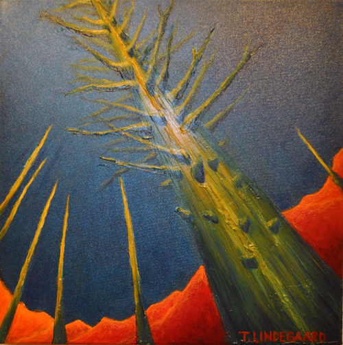 Reaching Up By Tina Lindegard Acrylic on Canvas 2013