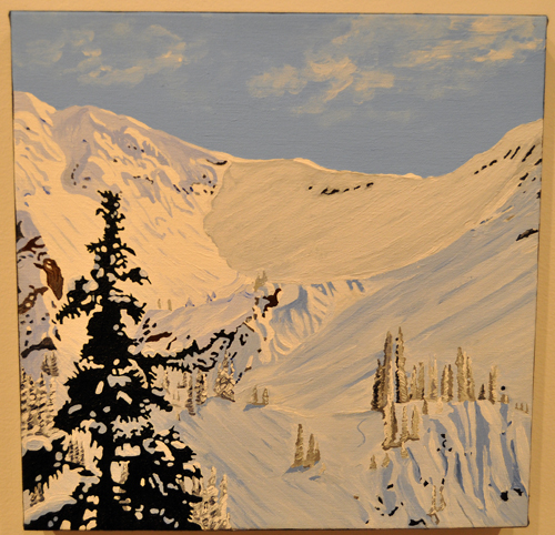 This snowy local bowl is a must-own for any art collector who enjoys skiing. David F. Rooney photo