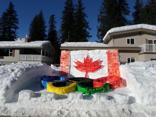 Randy and Gail Quakenbush took a lot of time and effort to demonstrate their family's Olympic spirit. If our athletes in Sochi could see this they'd certainly appreciate the sentiment. The 2014 Winter Olympic Games are set to begin in just a couple of days. Fred Cox photo