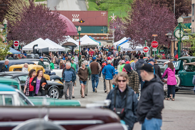 Last Weekend's Steaming into Revelstoke May Tour by about 150 of the Vintage Car Club of Canada's members was a terrific show that drew thousands of people downtown to look at the gorgeous machines, enjoy the market and have lunch. Jason Portras photo