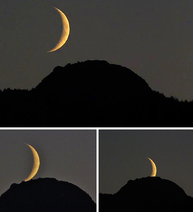 Bob Gardali can frequently be found wandering around town camera in hand making pictures of any thing that catches his eye. Well, the Moon attracted his attention the other night and here is a combo of what snapped. Thanks for sharing this great image through The Current. Bob Gardali photo