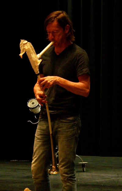 Gregory Kozak plays the ‘bagolium.’ Natelle Fitzgerald photo