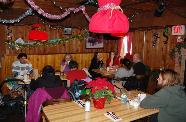 Tables throughout the Old Frontier Restaurant were filled with hungry people. David F. Rooney photo