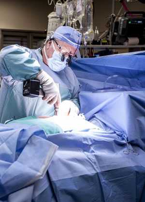Dr. Guy Fradet performs open heart surgery. More than 1,000 such procedures have been performed since the program began in December 2012. Interior Health photo