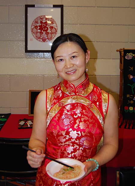 Siu Feng served up noodles and pork dumplings. She and her husband Kevin are opening a small restaurant at 302 First Street West. David F. Rooney