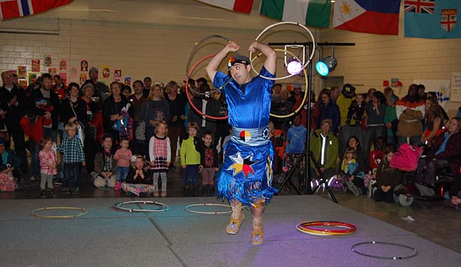 This guy, Teddy Anderson, performed a First Nations' hoop dance that had to be seen to be believed. David F. Rooney photo