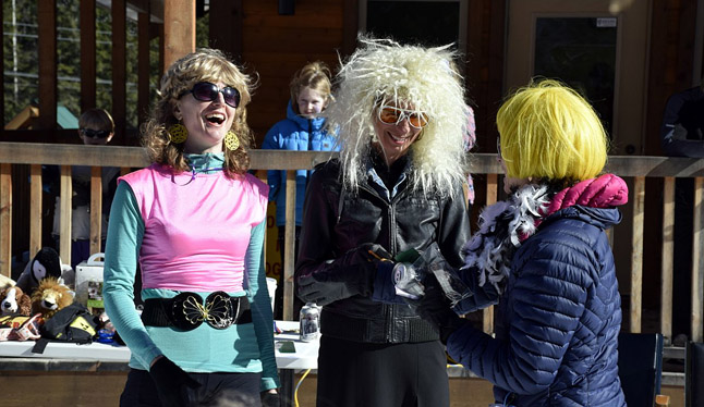 Wa cky wigs were certainly 'in' at this annual event. Jeff Wilson photo