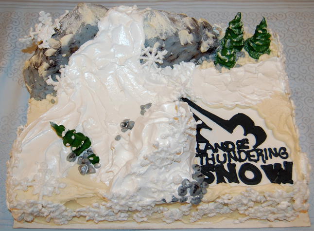 Here's a close-up of the cake. Isn't it imaginative? David F. Rooney photo