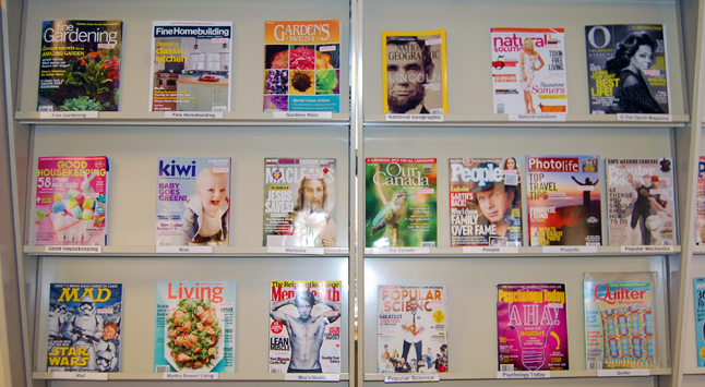 Are you an inveterate magazine reader? Do you count the days until that new copy of Chatelaine, National Geographic or McLean’s is available? If so, Community Librarian Kendra Runnalls wants to know which ones you'd like her to order! David F. Rooney photo 