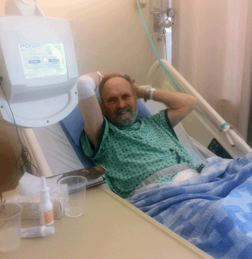 Doug Hamilton, a retired gas station owner and former school board trustee, is currently languishing at Queen Victoria Hospital recuperating from a fall that left him with a broken hip. David F. Rooney photo