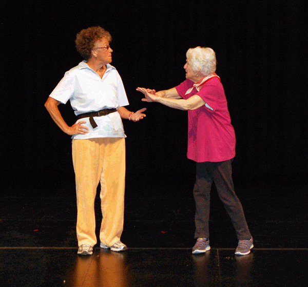 Gillian Hewitt and Joyce MacLean talk about men and sex in Jogging Along #1. David F. Rooney photo